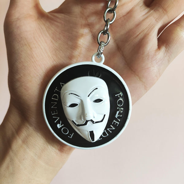 V for Vendetta Metal Rotating Keychain - Styletadka